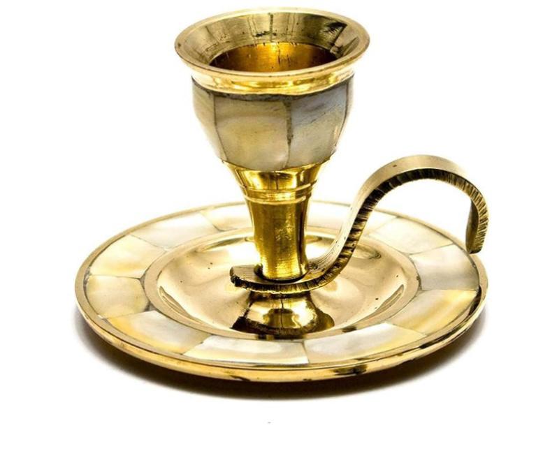 Brass Mop Candle stand
